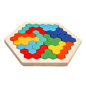 Montessori 3D Jigsaw Puzzle para crianças, brinquedos de madeira Tangram Math, bebê Hand Grasp, Shape Match, brinquedos educativos