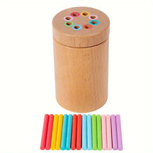 Montessori aprendizagem de madeira brinquedos de classificação de cores para crianças motor fino sensorial desenvolvimento jogos de correspondência brinquedos de tabuleiro ocupados