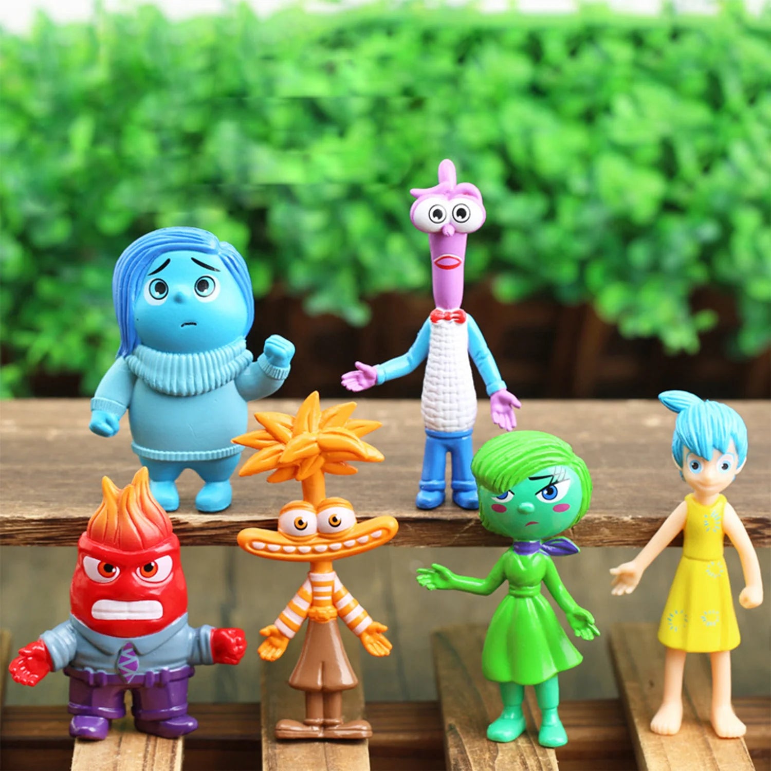 Inside Out 2 Action Figure Toy, Cartoon Movie, Alegria Ansiedade, Raiva, Morte, Nojo, Modelo de medo, Figurinhas de boneca, Presente para crianças, Novo, 6 peças por conjunto