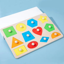 Montessori Colorido Geometria Grasping Board, Brinquedos De Madeira, Pegged, Forma De Classificação, Brinquedos para Bebê, Educational Kids Gifts