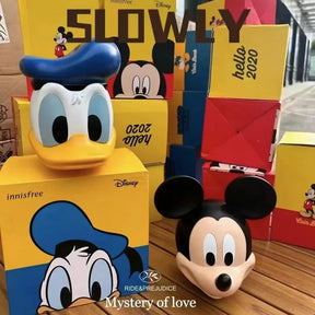 Mickey mouse figura de ação modelo cofrinho anime criança brinquedos pato donald dos desenhos animados boneca poupança pote mudança jar decoração