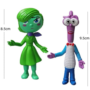 Inside Out 2 Action Figure Toy, Cartoon Movie, Alegria Ansiedade, Raiva, Morte, Nojo, Modelo de medo, Figurinhas de boneca, Presente para crianças, Novo, 6 peças por conjunto