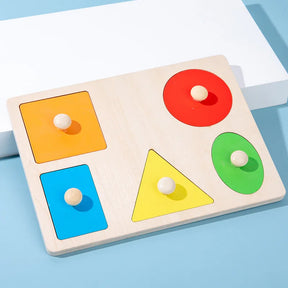 Montessori Colorido Geometria Grasping Board, Brinquedos De Madeira, Pegged, Forma De Classificação, Brinquedos para Bebê, Educational Kids Gifts