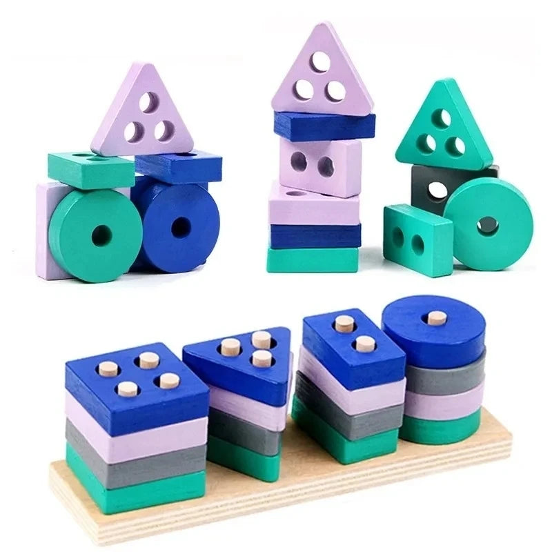 Montessori brinquedos de madeira quebra-cabeça de madeira jogo crianças brinquedos pré-escolar aprendizagem precoce brinquedos educativos para crianças 3-6 anos