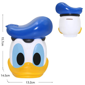 Mickey mouse figura de ação modelo cofrinho anime criança brinquedos pato donald dos desenhos animados boneca poupança pote mudança jar decoração