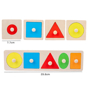 Montessori Colorido Geometria Grasping Board, Brinquedos De Madeira, Pegged, Forma De Classificação, Brinquedos para Bebê, Educational Kids Gifts