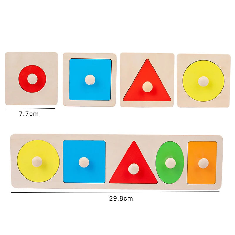 Montessori Colorido Geometria Grasping Board, Brinquedos De Madeira, Pegged, Forma De Classificação, Brinquedos para Bebê, Educational Kids Gifts