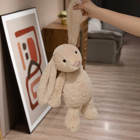 Kawaii Orelha Longa Coelho Brinquedo De Pelúcia, Boneca Coelhinho Recheado, Bebês Companheiro De Dormir, Presente Infantil