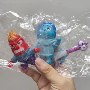 Inside Out 2 Action Figure Toy, Cartoon Movie, Alegria Ansiedade, Raiva, Morte, Nojo, Modelo de medo, Figurinhas de boneca, Presente para crianças, Novo, 6 peças por conjunto