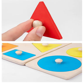 Montessori Colorido Geometria Grasping Board, Brinquedos De Madeira, Pegged, Forma De Classificação, Brinquedos para Bebê, Educational Kids Gifts